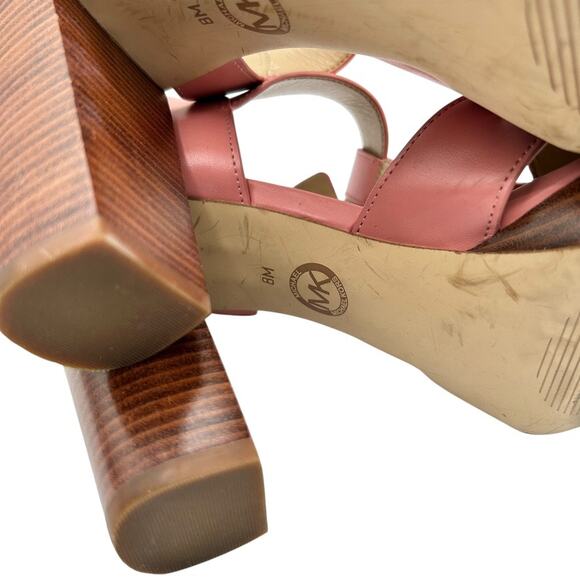 Michael Michael Kors Women's Pretty Pink Ankle‎ Strap Sandals Size 8M - Picture 11 of 13